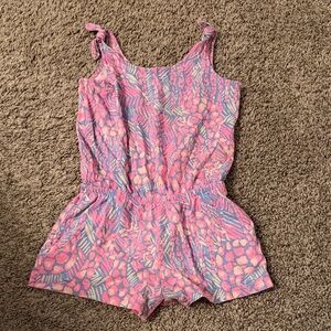 Lilly Pulitzer Pink and Blue Kids Romper xs 2-3